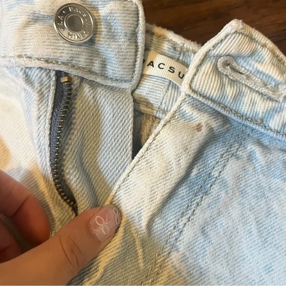 pacsun light washed high rise jean shorts - Picture 7 of 7
